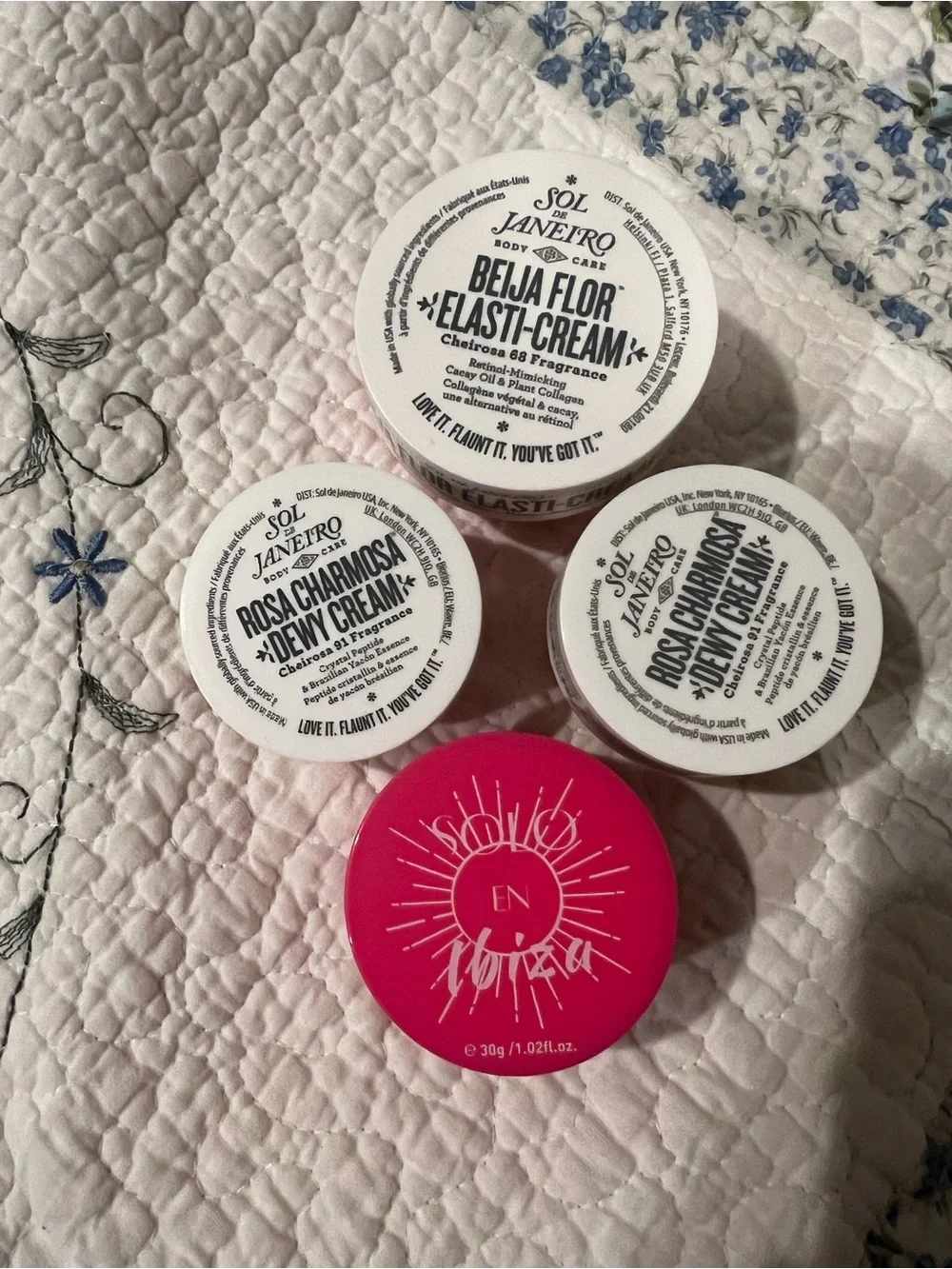 Sol de Janeiro Mini Body Cream Set with Bright Pink Tin